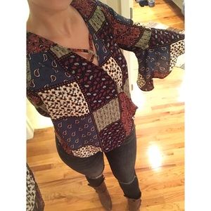 Peasant Top with Bell Sleeves